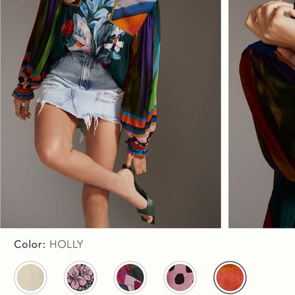 Bl-nk Miranda Peasant Top 1X - Picture 3 of 5